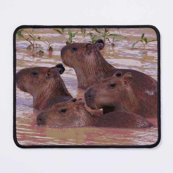Item preview, Capybaras Bathing designed and sold by KingdomWildlife.