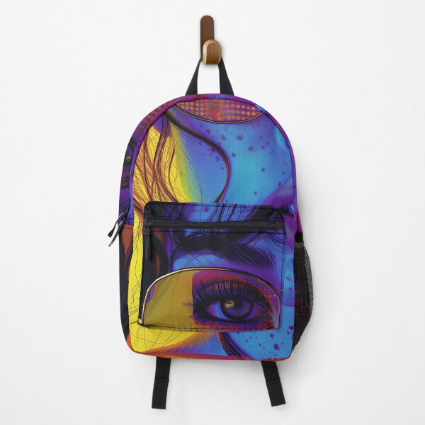 Item preview, Cute Girl with Glasses Retro-Futuristic Pop Art Design designed and sold by FuturistFlowArt.