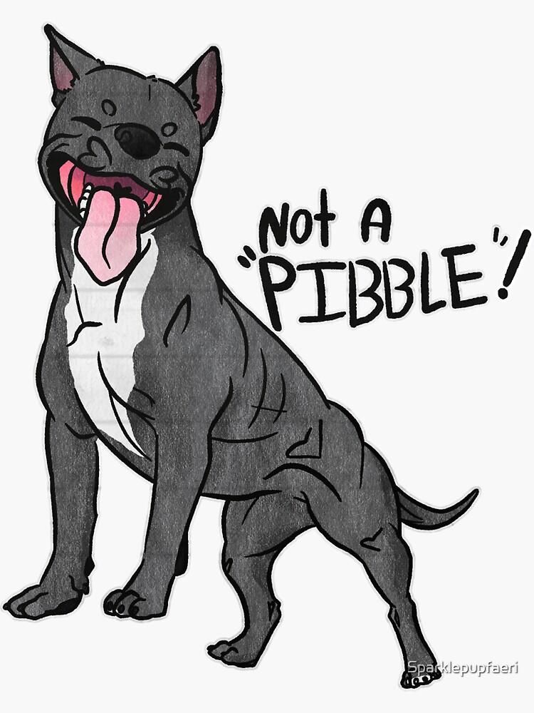 Not A Pibble! Crop Blue Staffordshire Bull Terrier