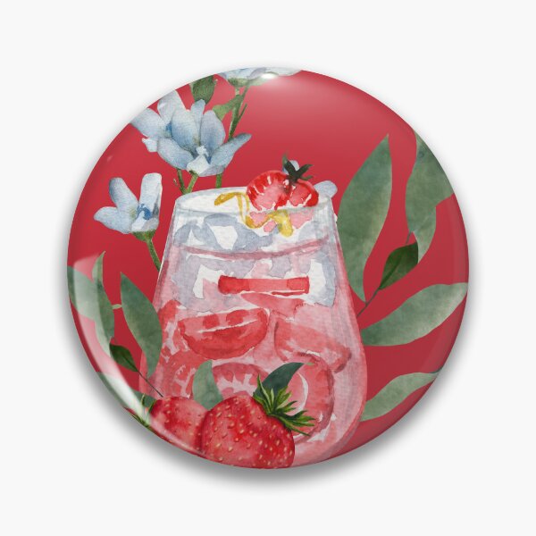 Item preview, Floral Strawberry Cordial designed and sold by DreamingDuck.