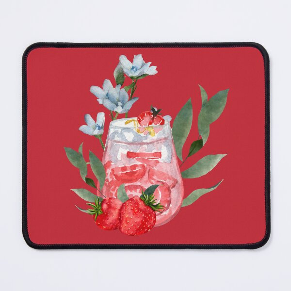 Item preview, Floral Strawberry Cordial designed and sold by DreamingDuck.