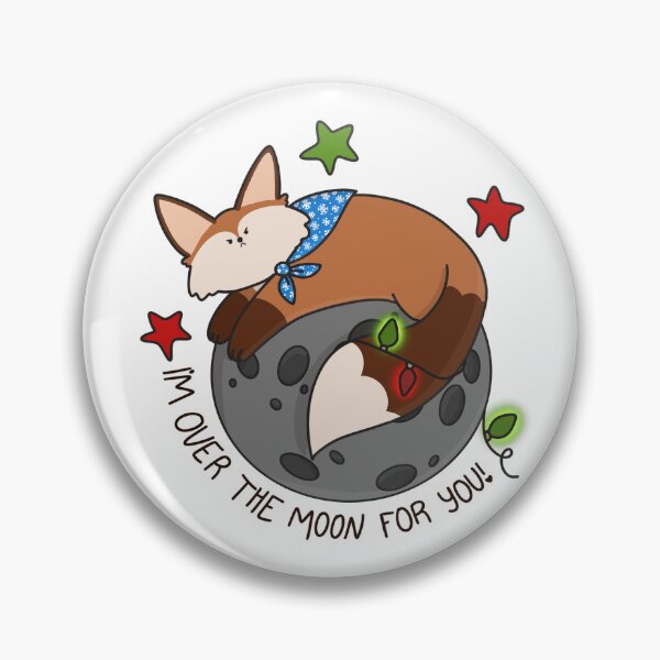 Item preview, Over the moon for you cute Christmas fox designed and sold by NotreDameChelle.