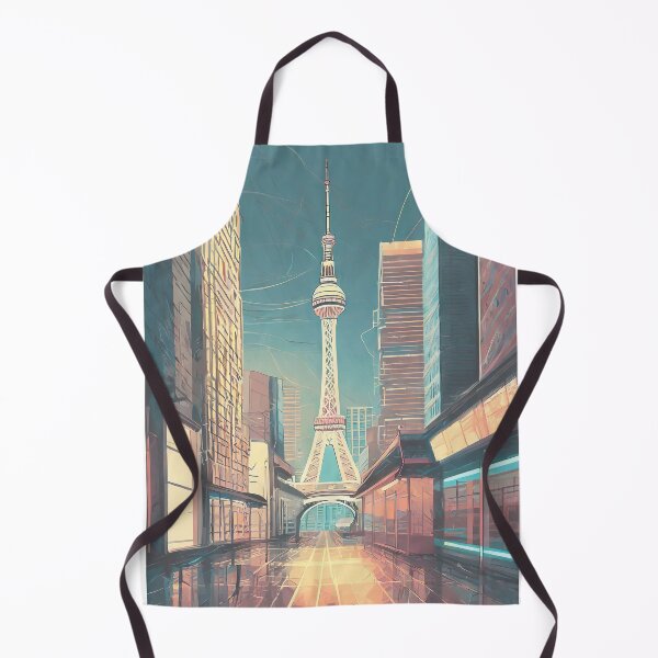 Item preview, Minimal Vintage Travel Poster - Modern Tokyo Skyline with Tokyo Skytree - Artistic Travel Poster designed and sold by pod24.
