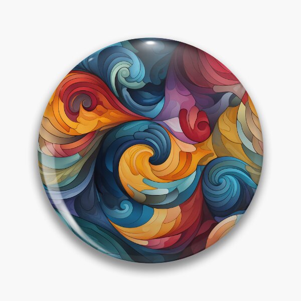 Item preview, Colorful Waves Seamless Art. bstract art. designed and sold by GiveMeMood.