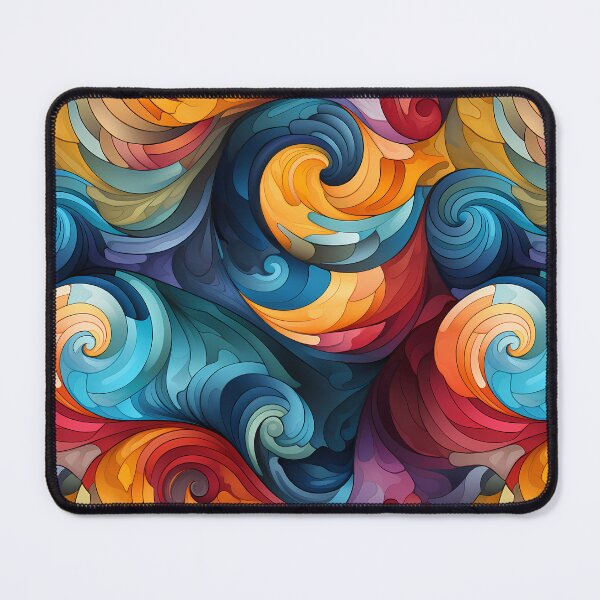 Item preview, Colorful Waves Seamless Art. bstract art. designed and sold by GiveMeMood.