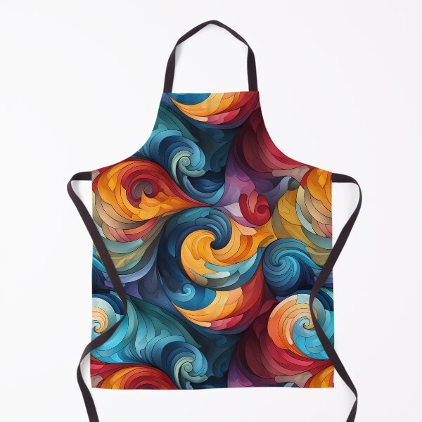 Item preview, Colorful Waves Seamless Art. bstract art. designed and sold by GiveMeMood.
