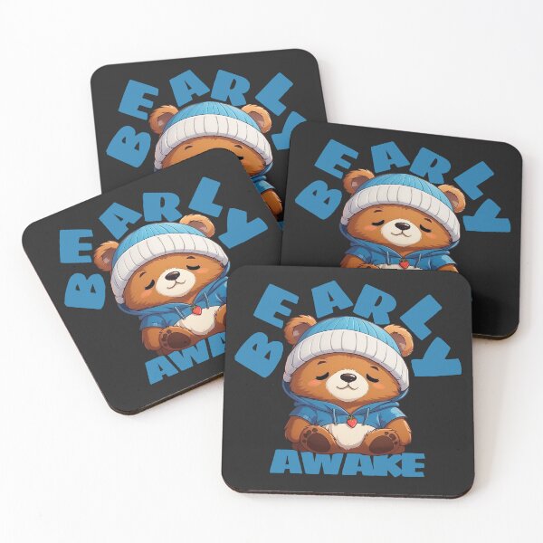 Item preview, Bearly Awake - Barely Awake  Bear Pun designed and sold by Visual Stimulus.