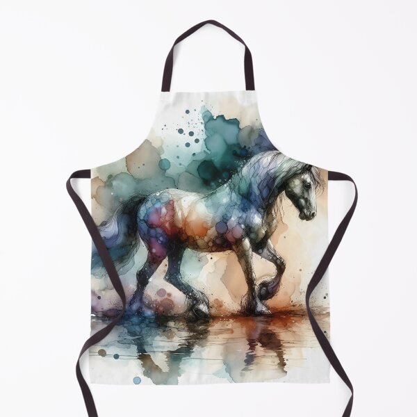 Item preview, Horse Wall Art | Alcohol Ink Effect | Horse Print | Wildlife Wall Art | Digital Prints | Wild Horses designed and sold by Artsyowlscrafts.