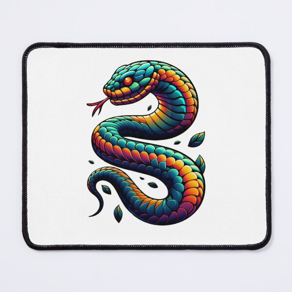 Item preview, Awesome Colored Snake Tattoo Art Snake Lover Gift  designed and sold by SlocifieShop.