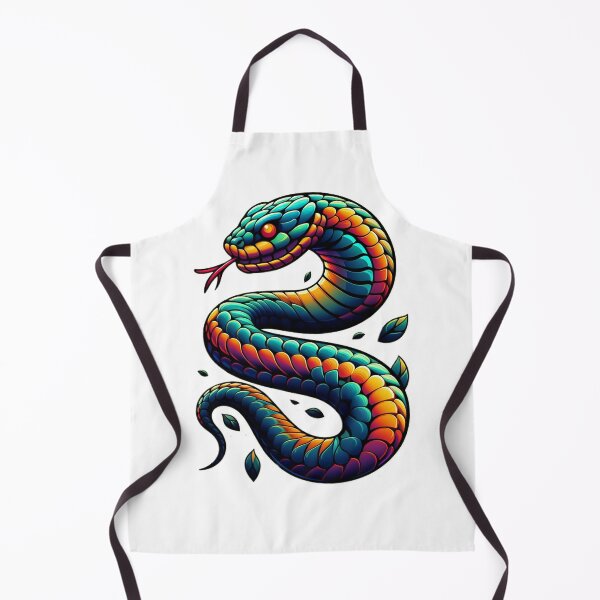 Item preview, Awesome Colored Snake Tattoo Art Snake Lover Gift designed and sold by SlocifieShop.