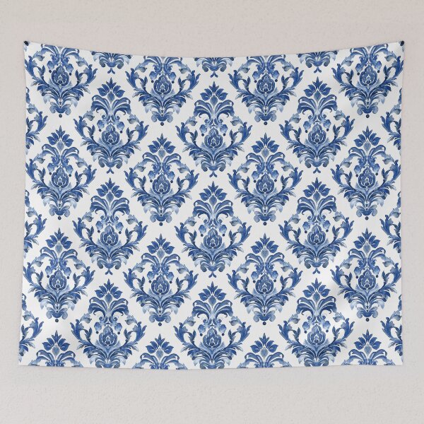 Item preview, Stylish Blue Jacquard Watercolour Pattern  designed and sold by Deepestblue.