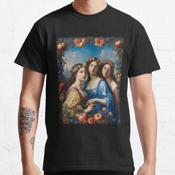 The Three Graces T-shirt, Paul Rubens T-shirt, Nude Female T-shirt