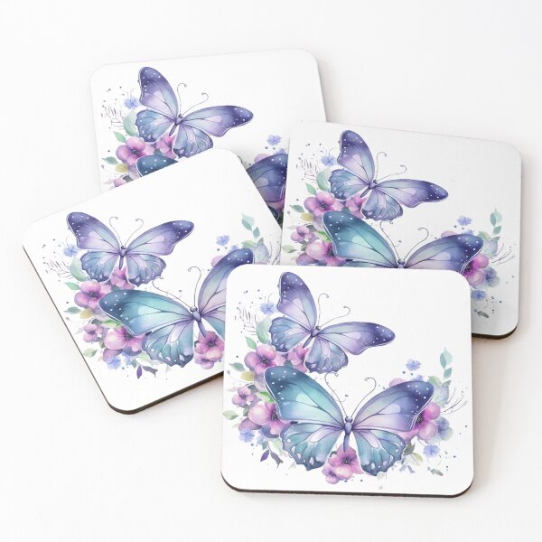 Item preview, Two Butterflies Watercolor Art designed and sold by SellingWSarah17.