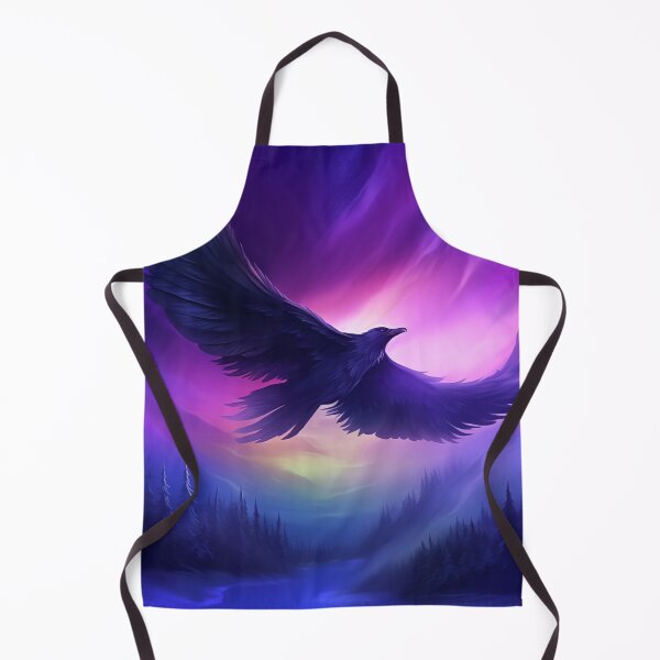 Item preview, Black Raven: Twilight Sky, Purple Crow, Winter Landscape designed and sold by Fantasy Masterpiece.