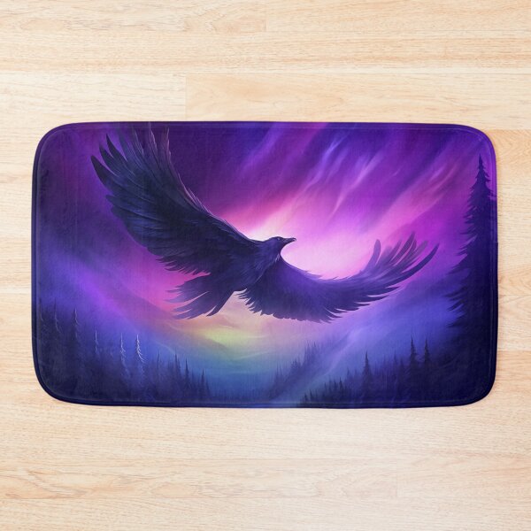 Item preview, Black Raven: Twilight Sky, Purple Crow, Winter Landscape designed and sold by Fantasy Masterpiece.
