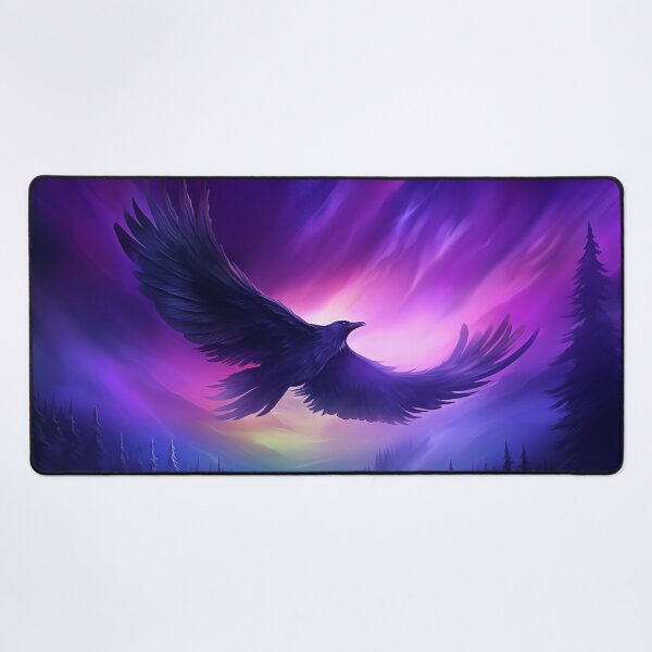 Item preview, Black Raven: Twilight Sky, Purple Crow, Winter Landscape designed and sold by Fantasy Masterpiece.