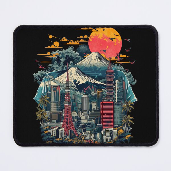 Item preview, Tokyo City Design, Tokyo Japan, Japanese Inspired 80s Style designed and sold by enjoytheshirt.