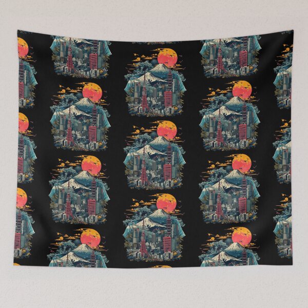 Item preview, Tokyo City Design, Tokyo Japan, Japanese Inspired 80s Style designed and sold by enjoytheshirt.
