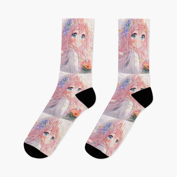 Item preview, Cute Anime Flower Girl designed and sold by TheArtOfPat.
