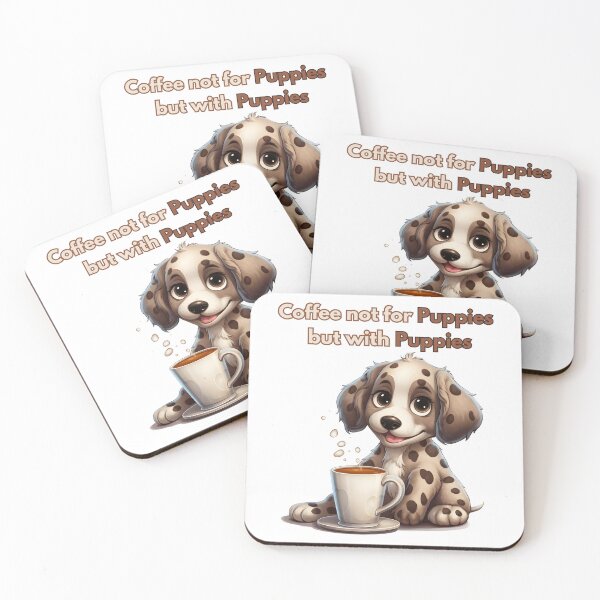 Item preview, Coffee with Cute Puppies  designed and sold by Promoc.