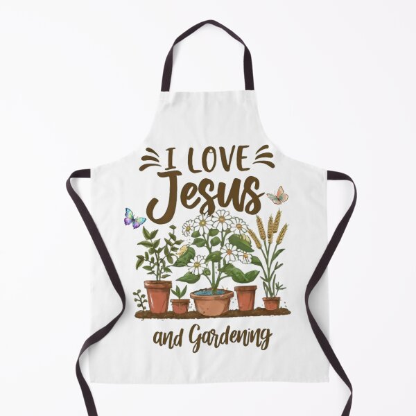 Item preview, I Love Jesus and Gardening, Plants, Flowers and a Garden Art designed and sold by Faithloveshop.