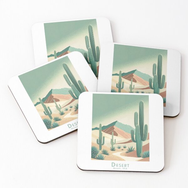 Item preview, Minimal Vintage Stylized Desert Poster - Nevada, USA designed and sold by pod24.