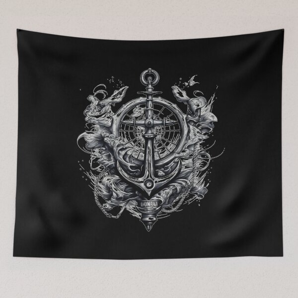 Item preview, Anchor tattoo style  designed and sold by TomVtX.