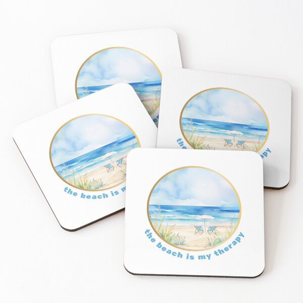 Item preview, The Beach is My Therapy designed and sold by BHBoutiqueShop.