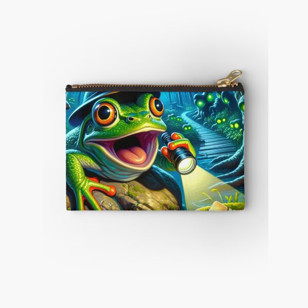 Item preview, Enchanted Forest Explorer Frog designed and sold by sweetbelle.