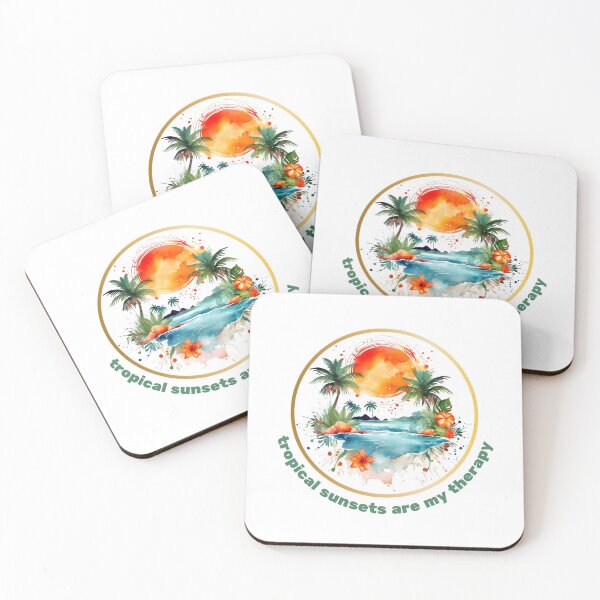 Item preview, Tropical Sunsets Are My Therapy designed and sold by BHBoutiqueShop.