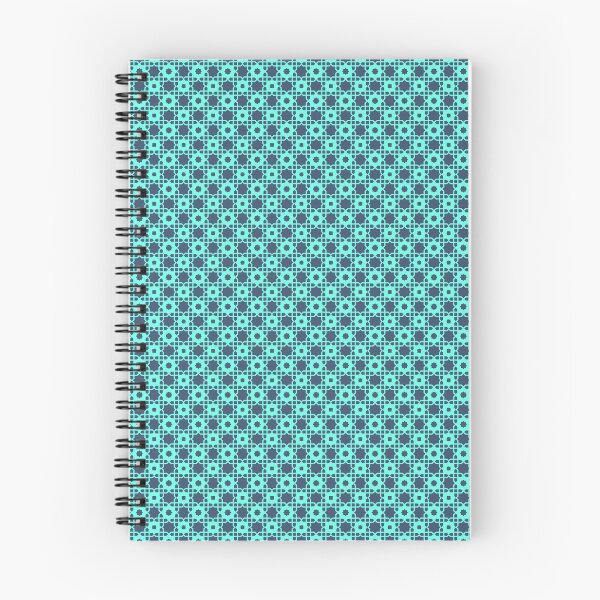 Item preview, Teal Background Blue Octagon & Arrows Infinite Endless Pattern designed and sold by Alchemy-A-La-G.