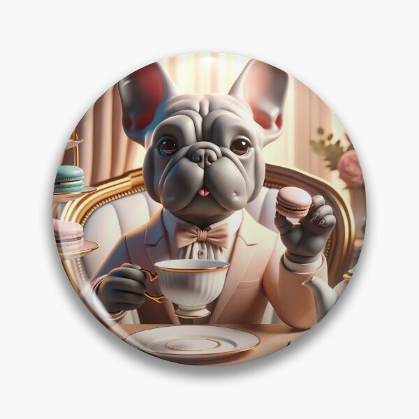 Item preview, Tea Time with Monsieur Frenchie: High Society Paws designed and sold by Appsmiths.