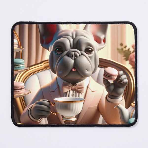 Item preview, Tea Time with Monsieur Frenchie: High Society Paws designed and sold by Appsmiths.
