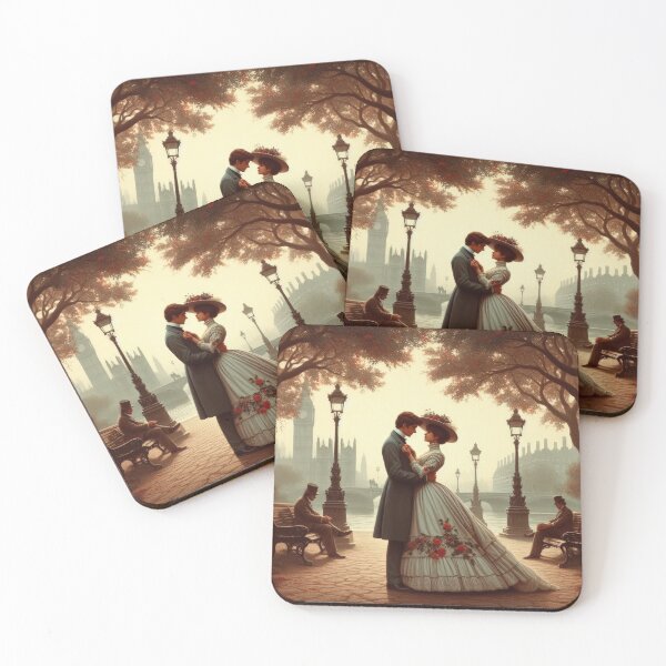 Item preview, Valentine Victorian couple on a walk designed and sold by Expressions-Sel.