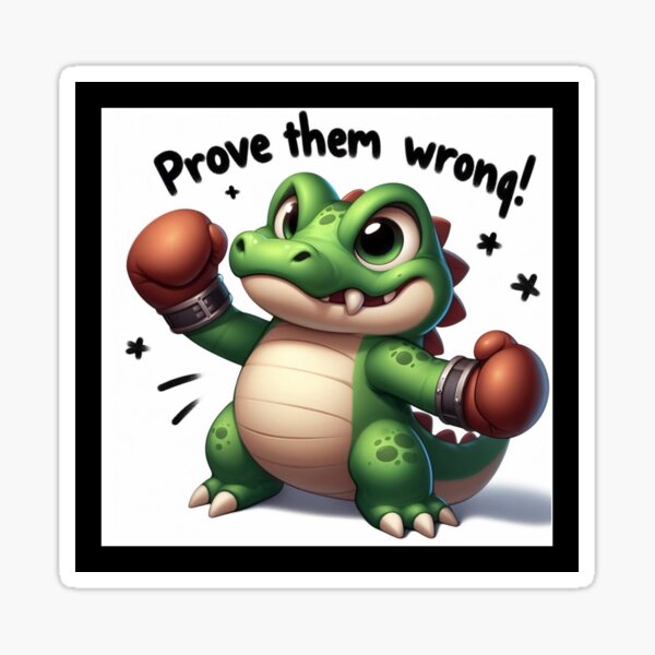 Item preview, Croaky - Prove Them Wrong! designed and sold by CroakysCorner.