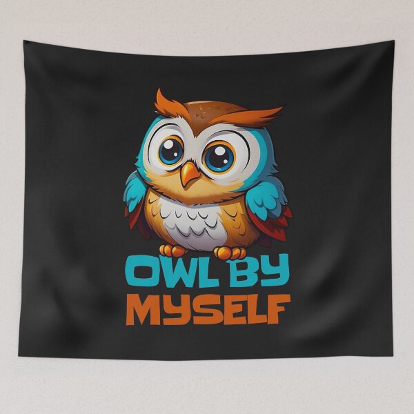 Item preview, Owl By Myself - All by myself Owl Pun designed and sold by Visual Stimulus.