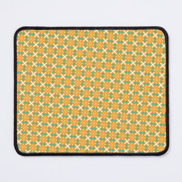 Item preview, Orange Teal White Plus & Squares Infinite Endless Pattern designed and sold by Alchemy-A-La-G.