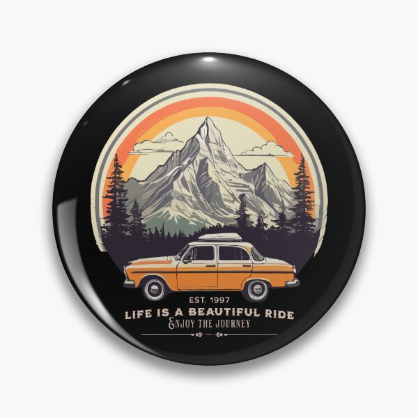 Artikelvorschau, Das Leben ist eine schöne Fahrt – Genießen Sie die Reise Vintage entworfen und verkauft von GeoArtAdventure.