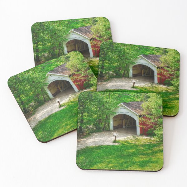 Item preview, Cox Ford Covered Bridge - Indiana designed and sold by Kathy Weaver.