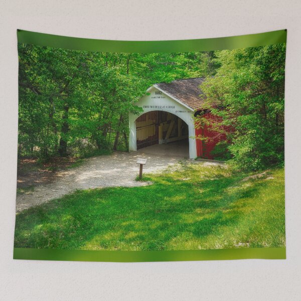 Item preview, Cox Ford Covered Bridge - Indiana designed and sold by Kathy Weaver.