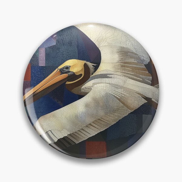 Item preview, Geometric Pelican designed and sold by WarpWeft.