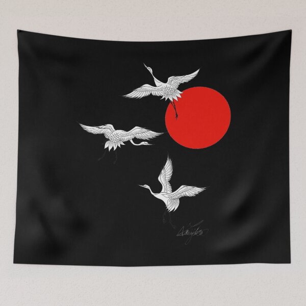 Item preview, Tattoo 11 style cranes are flying designed and sold by TomVtX.