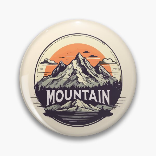 Artikelvorschau, Vintage Mountain Retro-Design entworfen und verkauft von GeoArtAdventure.