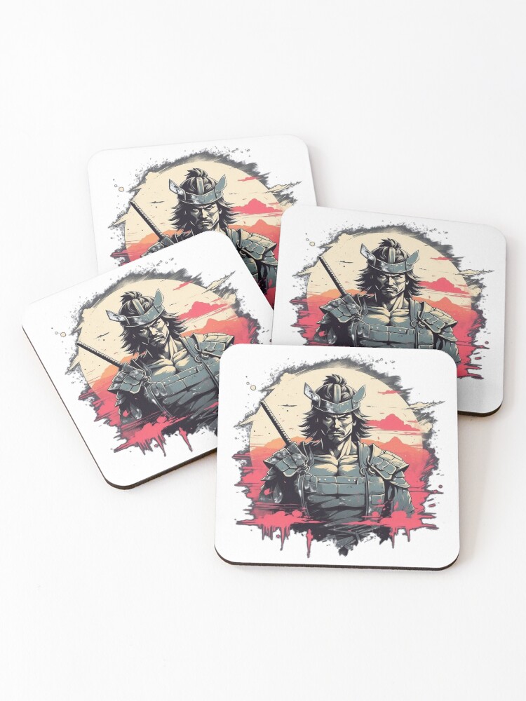Thumbnail 1 of 5, Coasters (Set of 4), Samurai designed and sold by JonathanP514.
