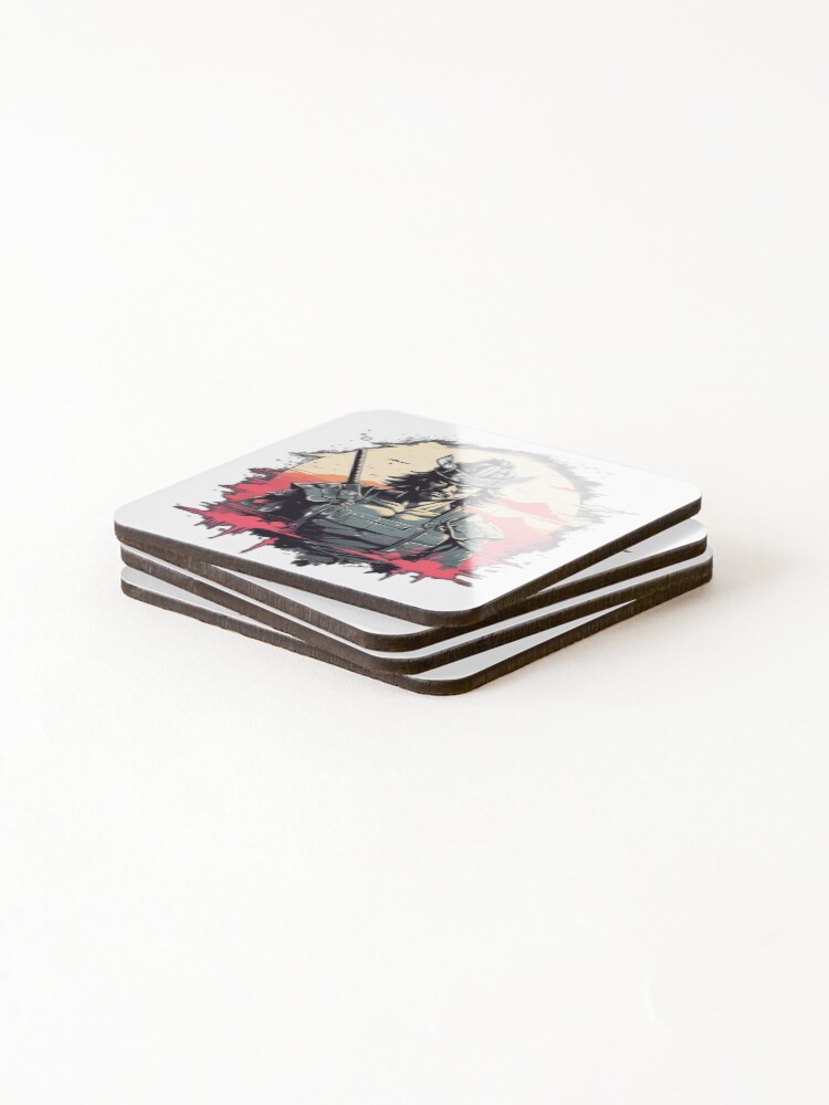 Thumbnail 4 of 5, Coasters (Set of 4), Samurai designed and sold by JonathanP514.