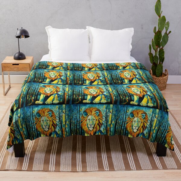 Item preview, Beautiful noble lion in meadow flowers. designed and sold by Natalia-Vlad.