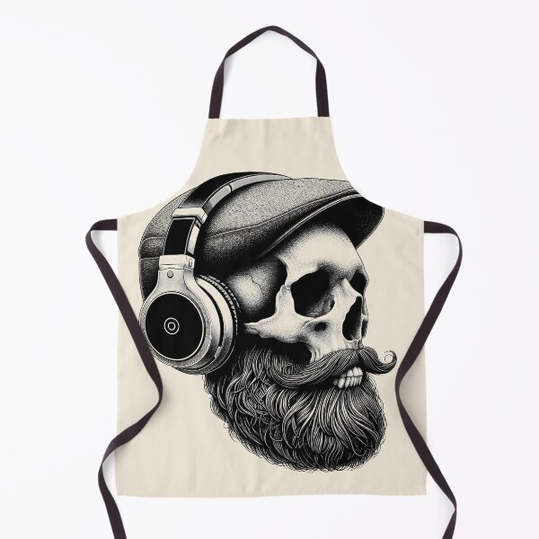 Item preview, Skull wearing Headphones #14 designed and sold by elektronen.