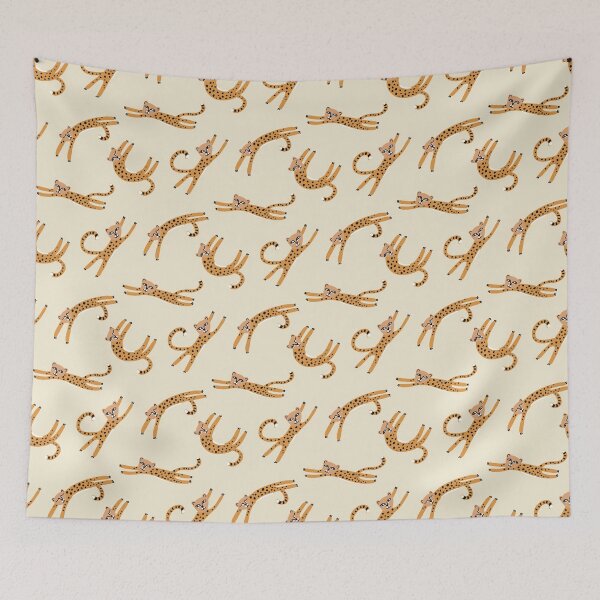 Item preview, Baby Cheetahs Stretches Ivory and Orange designed and sold by designedbydebby.