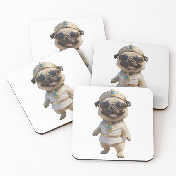 Item preview, Cool Modern Egyptian Pug Dog designed and sold by GiwuArt777.