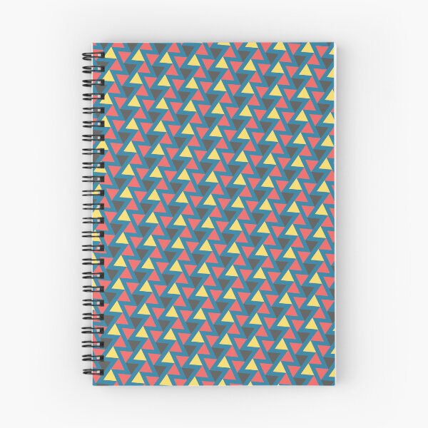 Item preview, Blue Background Pink & Yellow Triangles Infinite Endless Pattern designed and sold by Alchemy-A-La-G.